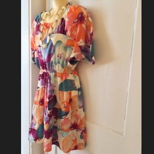 NWT LOFT springy lightweight & interesting dress